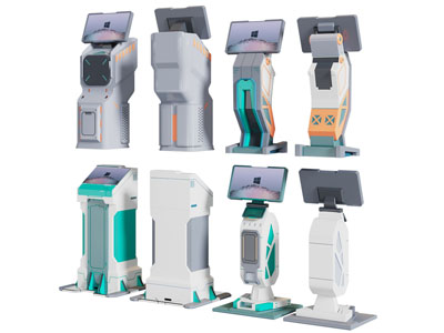 现代新能源车充电桩 商业设备3d模型 现代新能源车充电桩 商业设备