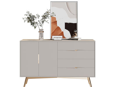 现代玄关柜 边柜 装饰挂画3d模型 现代玄关柜 边柜 装饰挂画