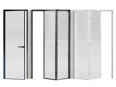 现代玻璃推拉门 折叠门3d模型 现代玻璃推拉门 折叠门