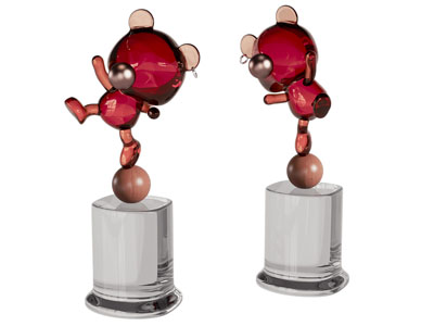 现代小熊雕塑雕刻 摆件组合3d模型 现代小熊雕塑雕刻 摆件组合