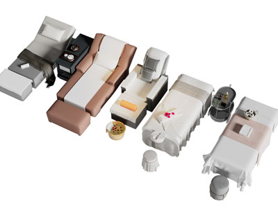 现代按摩床 美容床 护理床