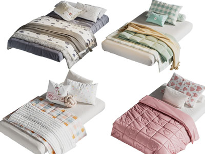 现代儿童床 单人床