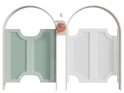 现代双开门 牛仔门 栅栏门 半截门3d模型 现代双开门 牛仔门 栅栏门 半截门