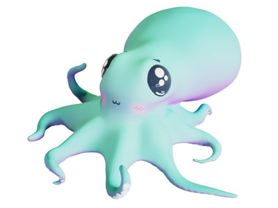 现代章鱼卡通动漫游戏影视角色