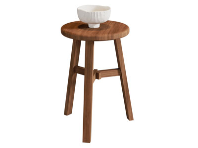 现代圆形木凳子