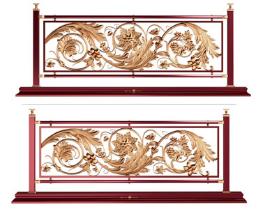 欧式雕花栏杆 护栏 围栏3d模型 欧式雕花栏杆 护栏 围栏