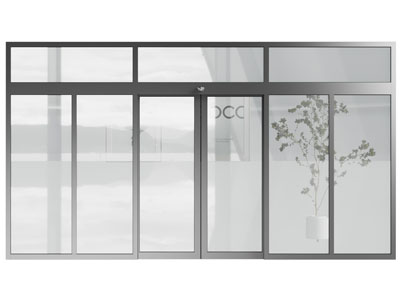 现代感应门 玻璃大门 推拉门3d模型 现代感应门 玻璃大门 推拉门