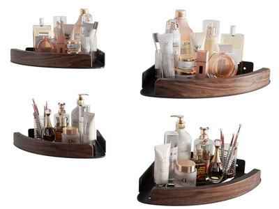 现代墙面化妆品收纳架3d模型 现代墙面化妆品收纳架