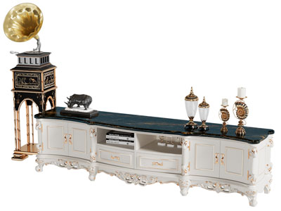 欧式雕花电视柜 边几3d模型 欧式雕花电视柜 边几