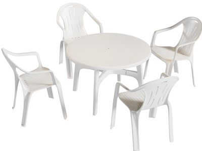 现代圆形休闲餐桌椅组合