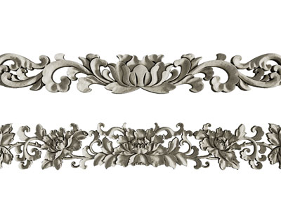 欧式雕花装饰构件3d模型 欧式雕花装饰构件