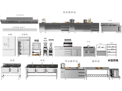 现代不锈钢水池 烤箱 烧烤机 灶台 后厨设备3d模型 现代不锈钢水池 烤箱 烧烤机 灶台 后厨设备