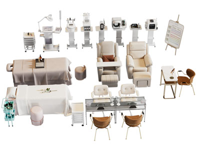 现代按摩床 按摩椅 美容仪器 美容院设备