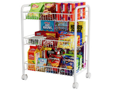 现代零食收纳架 置物架3d模型 现代零食收纳架 置物架