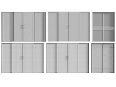 现代推拉门3d模型 现代推拉门