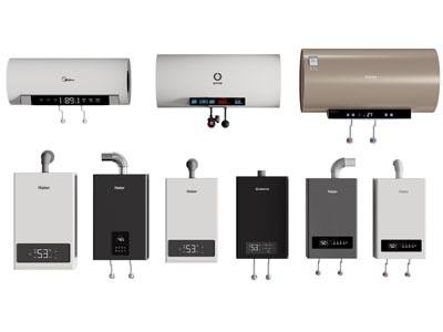 现代电热水器 厨房电器3d模型 现代电热水器 厨房电器