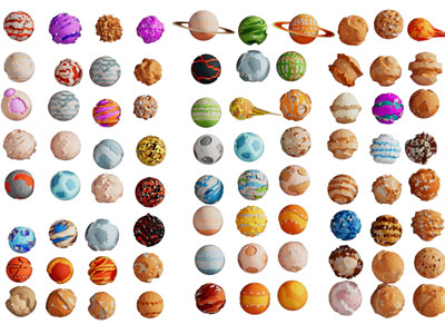 现代卡通星球挂件 宇宙星球