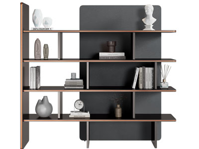 现代开放式装饰柜3d模型 现代开放式装饰柜