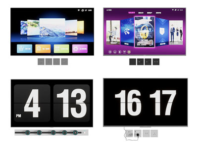 现代液晶电视机 轨道插座3d模型 现代液晶电视机 轨道插座