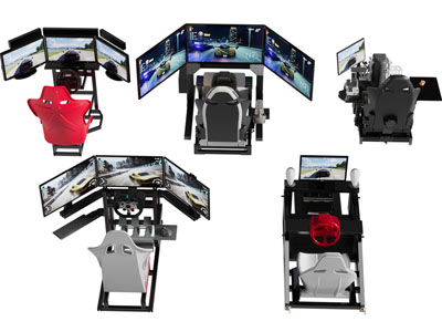 现代游戏机 赛车游戏3d模型 现代游戏机 赛车游戏