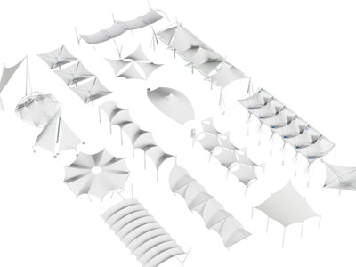 现代停车棚 遮阳棚