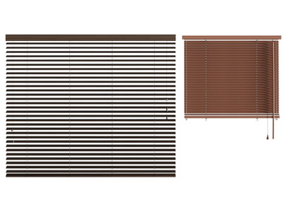 现代百叶窗 拉帘 卷帘3d模型 现代百叶窗 拉帘 卷帘