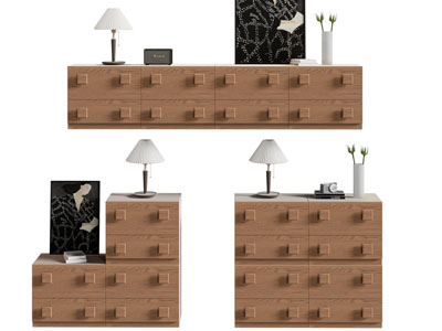 法式中古风玄关柜 边柜 电视柜3d模型 法式中古风玄关柜 边柜 电视柜