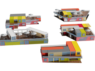 现代集装箱房子