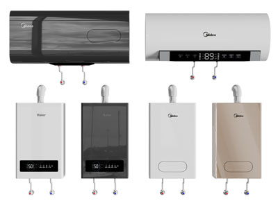 现代电热水器 厨房电器3d模型 现代电热水器 厨房电器