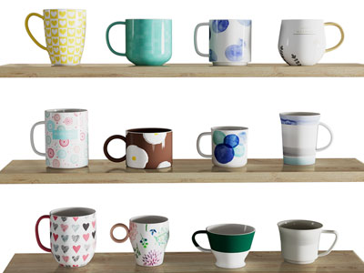 现代陶瓷杯子 咖啡杯 茶具杯子