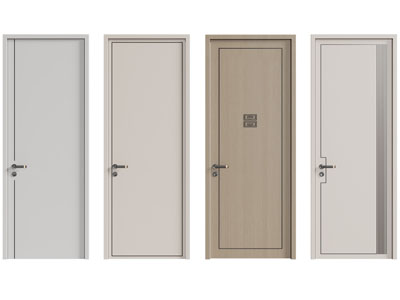 新中式单开门 木门 平开门 房门3d模型 新中式单开门 木门 平开门 房门