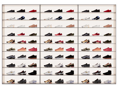 现代运动鞋 鞋架 展柜3d模型 现代运动鞋 鞋架 展柜