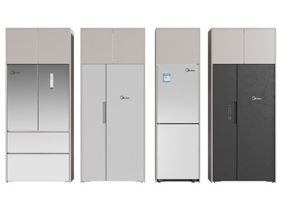 现代电冰箱3d模型 现代电冰箱