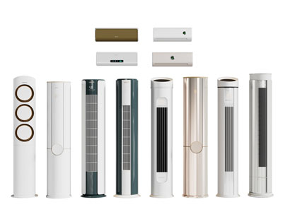 现代柱形空调3d模型 现代柱形空调