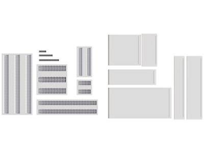 现代办公格栅灯