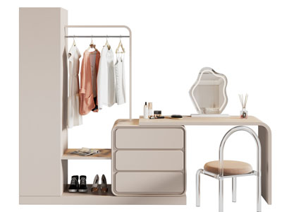 现代化妆 梳妆台 衣柜组合