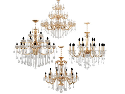 欧式烛台铁艺吊灯