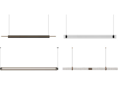 现代一字型办公吊灯