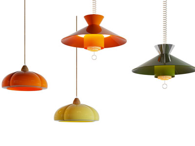 现代垂线彩色吊灯