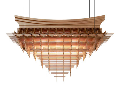 新中式亭台楼阁吊灯