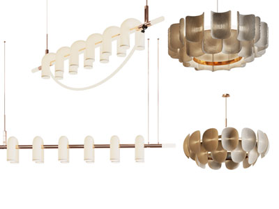 现代圆形 一字型吊灯