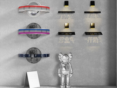 现代咖啡馆奶茶店装饰灯 壁灯 灯箱