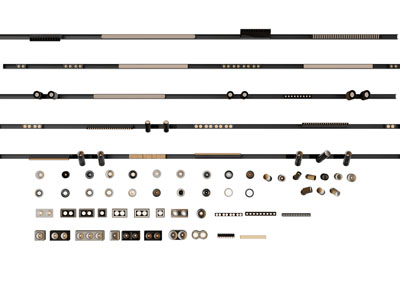 现代轨道磁吸灯 格栅灯 筒灯射灯