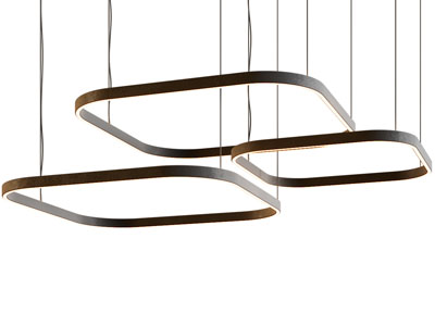 现代金属环吊灯