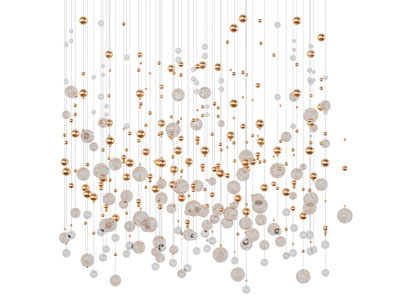 现代水珠垂线吊灯