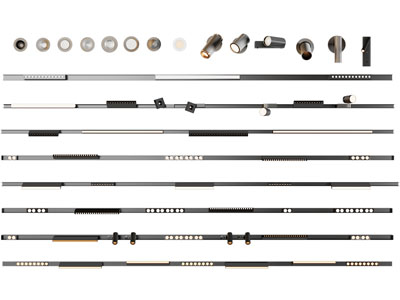 现代轨道磁吸灯 筒灯射灯