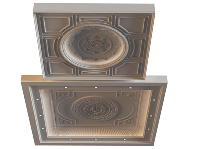 欧式天花吊顶3d模型 欧式天花吊顶