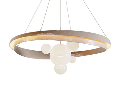 侘寂风圆形吊灯