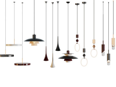 现代垂线吊灯