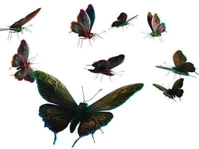 现代蝴蝶3d模型 现代蝴蝶